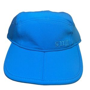 NWT 5.11 Tactical Hat Bill Fold Cap Sapphire Blue Packable Foldable One Size